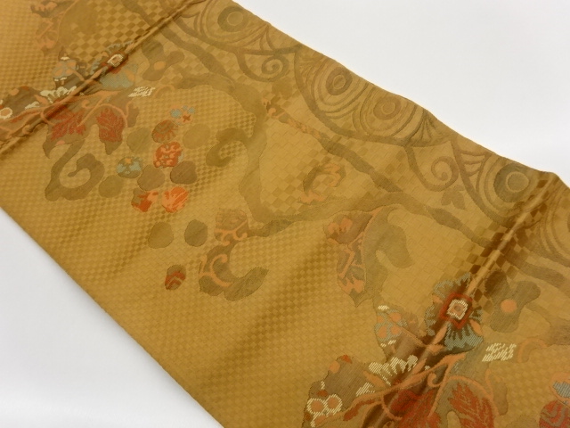 JAPANESE NAGOYA OBI / WOVEN ARABESQUE